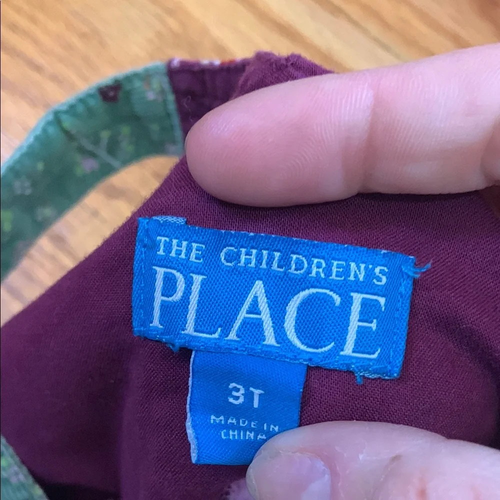 3/$15 The Children's Place Patchwork Dress 3T